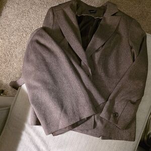 East 5th Women's Brown Blazer and Skirt Set